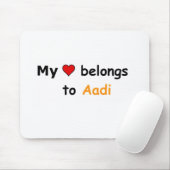 Mein Herz gehört Aadi Mousepad (Mit Mouse)