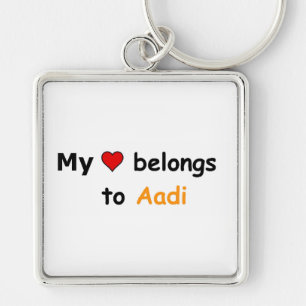 Mein Herz gehört Aadi Schlüsselanhänger