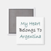 Mein Herz gehört Argentinien Magnet (Vorderseite/Rückseite)