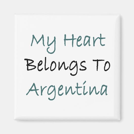 Mein Herz gehört Argentinien Magnet (Vorne)