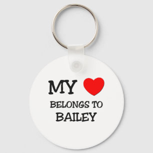 Mein Herz gehört Bailey Schlüsselanhänger