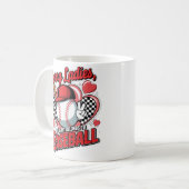 Mein Herz gehört Baseball Kaffeetasse (Vorderseite Links)