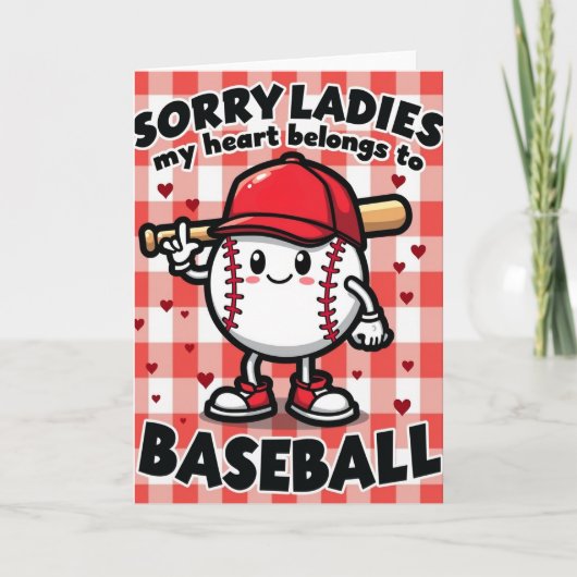 Mein Herz gehört Baseball Karte (Vorderseite)