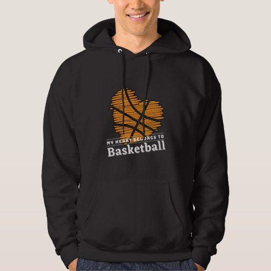Mein Herz gehört BASKETBALL Hoodie (Vorderseite)
