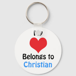 Mein Herz gehört Christlich Schlüsselanhänger