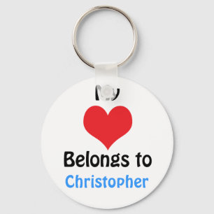 Mein Herz gehört Christopher Schlüsselanhänger