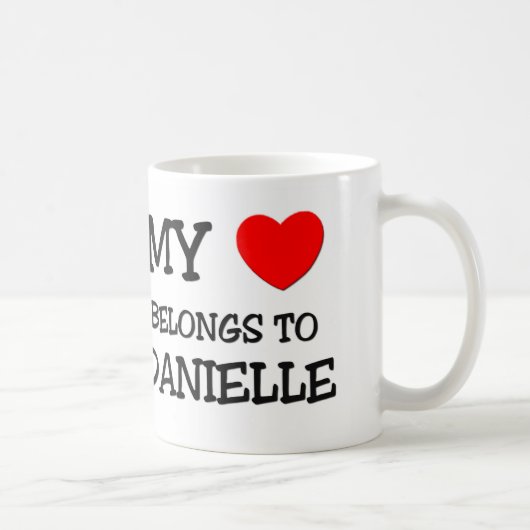 Mein Herz gehört DANIELLE Kaffeetasse (Rechts)