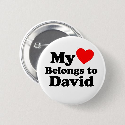 Mein Herz gehört David Button (Vorne & Hinten)