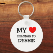 Mein Herz gehört DEBBIE. Schlüsselanhänger (Vorderseite)