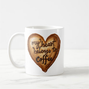 Mein Herz gehört dem Kaffee Valentinsgeschenk Kaffeetasse
