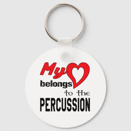 Mein Herz gehört dem Schlagzeug. Schlüsselanhänger (Vorderseite)