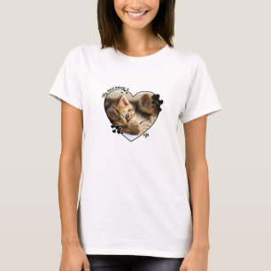 Mein Herz gehört dem T - Shirt der Katze