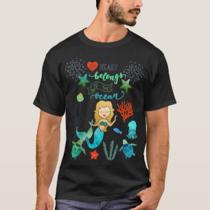 Mein Herz gehört den Meereslebewesen und T-Shirt