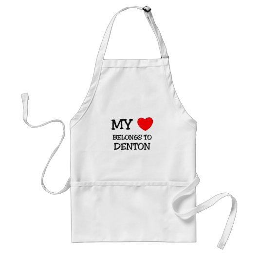 Mein Herz gehört DENTON Schürze (Vorne)