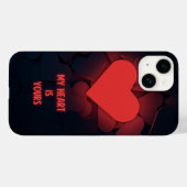 Mein Herz gehört dir iPhone 14 Hülle (Rückseite (Horizontal))