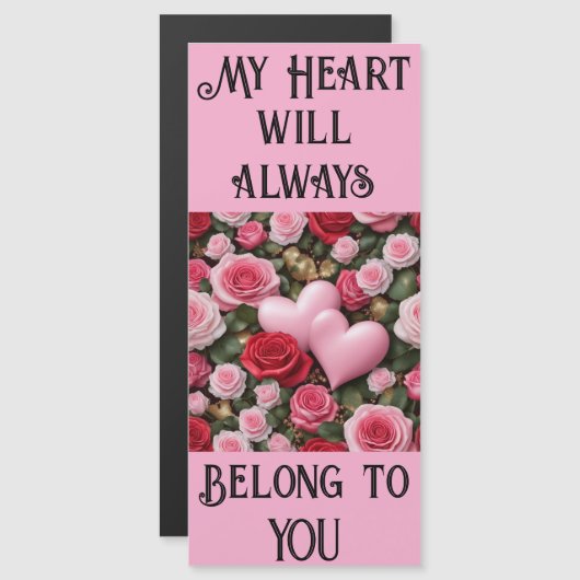 Mein Herz gehört dir. Magnetkarte (Vorne/Hinten)