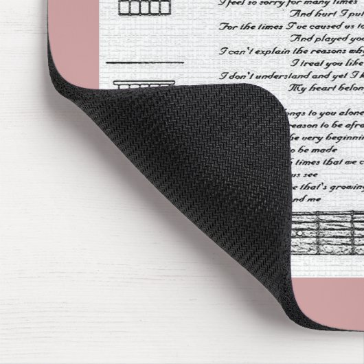 Mein Herz gehört dir Mousepad (Ecke)