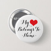 Mein Herz gehört Dir<Name> Button (Vorne & Hinten)