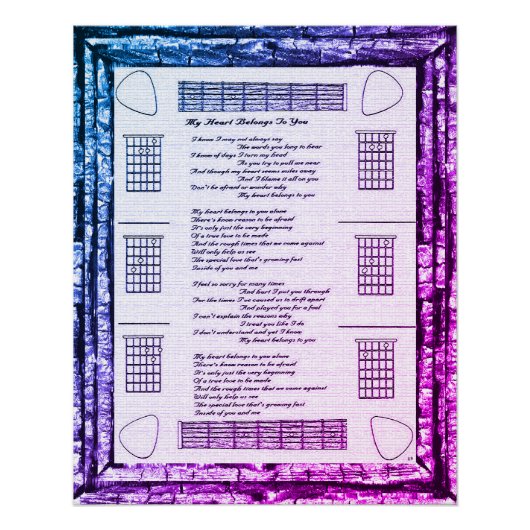 Mein Herz gehört dir Poster (Vorderseite)