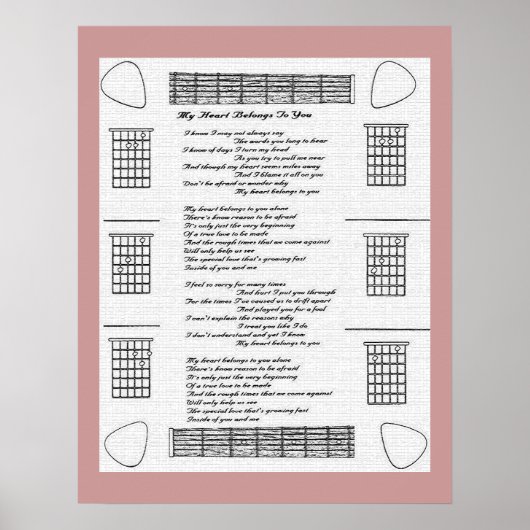 Mein Herz gehört dir Poster (Vorne)