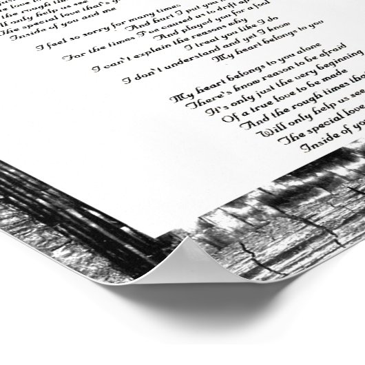 Mein Herz gehört dir Poster (Ecke)