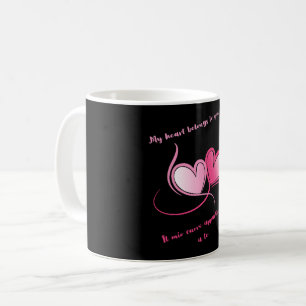 Mein Herz gehört dir romantisch Kaffeetasse
