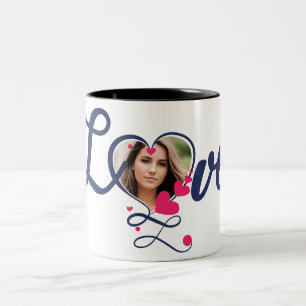 Mein Herz gehört dir und wird dir immer gehören. Zweifarbige Tasse