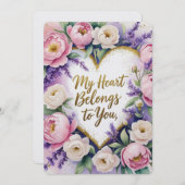 Mein Herz gehört dir valentinischen Karten (Vorne/Hinten)