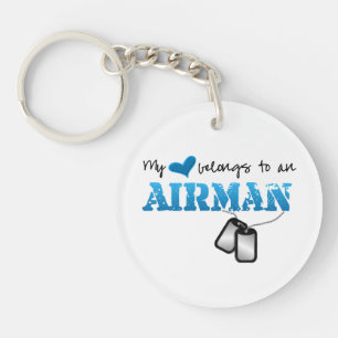 Mein Herz gehört einem Airman Schlüsselanhänger