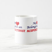 Mein Herz gehört einem Akupunkturisten Kaffeetasse (Mittel)