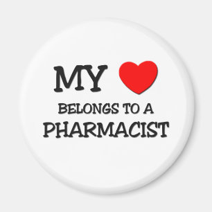 Mein Herz gehört einem APOTHEKER Magnet