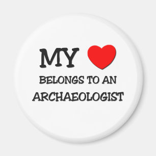Mein Herz gehört einem ARCHÄOLOGEN Magnet