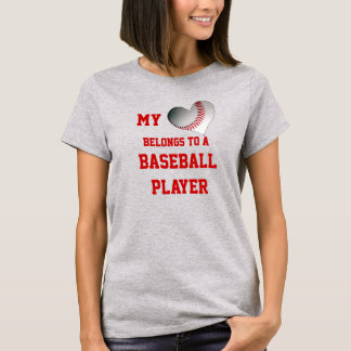 Mein Herz gehört einem Baseballspieler T-Shirt