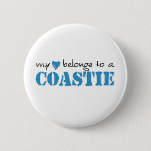 Mein Herz gehört einem Coastie Button