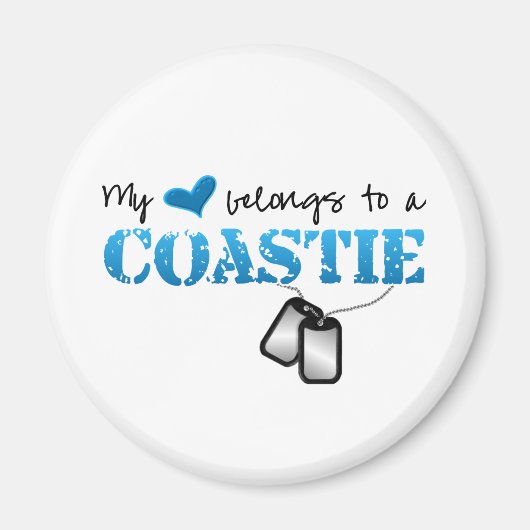 Mein Herz gehört einem Coastie Magnet (Vorne)