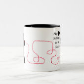 Mein Herz gehört einem Coastie Zweifarbige Tasse (Mittel)