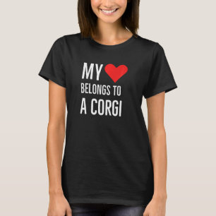 Mein Herz gehört einem Corgi-Jubiläums-Zitat 2022 T-Shirt