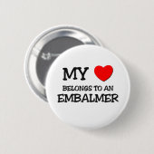 Mein Herz gehört einem EMBALMER Button (Vorne & Hinten)