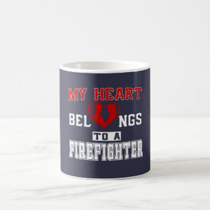 Mein Herz gehört einem Feuerwehrmann Kaffeetasse