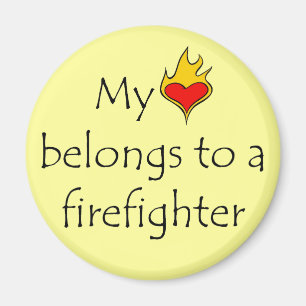 Mein Herz gehört einem Feuerwehrmann Magnet