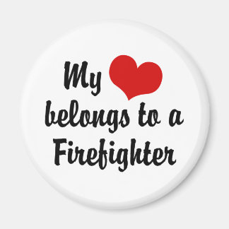 Mein Herz gehört einem Feuerwehrmann Magnet