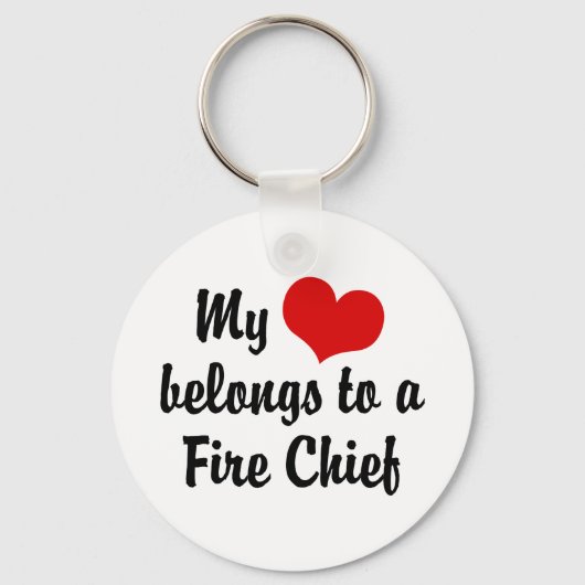 Mein Herz gehört einem Feuerwehrmann Schlüsselanhänger (Vorderseite)