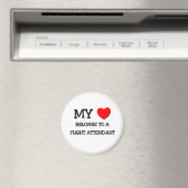 Mein Herz gehört einem FLUGGÄNGER. Magnet (In Situ (Geschirrspüler))