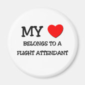 Mein Herz gehört einem FLUGGÄNGER. Magnet (Vorne)