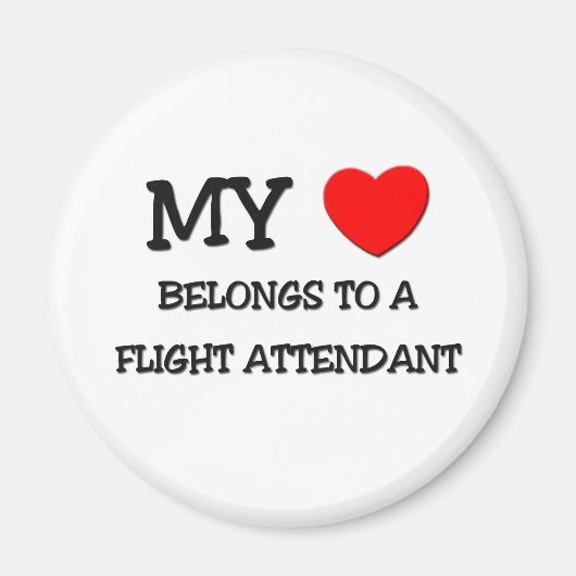 Mein Herz gehört einem FLUGGÄNGER. Magnet (Vorne)