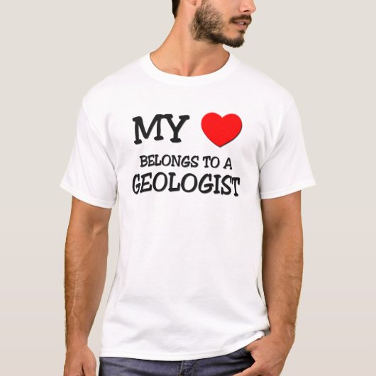 Mein Herz gehört einem GEOLOGEN T-Shirt (Vorderseite)