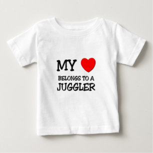 Mein Herz gehört einem JONGLEUR Baby T-shirt