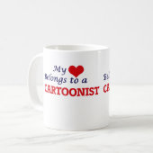 Mein Herz gehört einem Karikaturisten Kaffeetasse (Vorderseite Links)