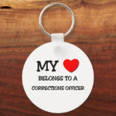 Mein Herz gehört einem KORREKTURBÜRO Schlüsselanhänger (Vorderseite)