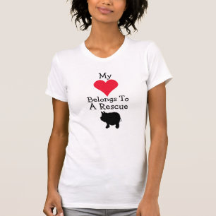 Mein Herz gehört einem Rettungs-Minischwein T-Shirt